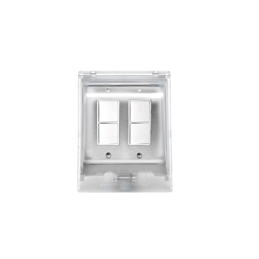 Eurofase Canada - DUAL DUPLEX SWITCH-FM,WP,SS - Stainless Steel- Union Lighting Luminaires Decor
