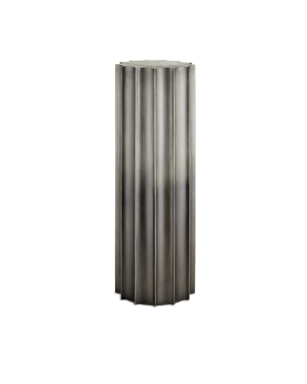 Currey and Company - Pedestal - Kanti - Graphite- Union Lighting Luminaires Decor