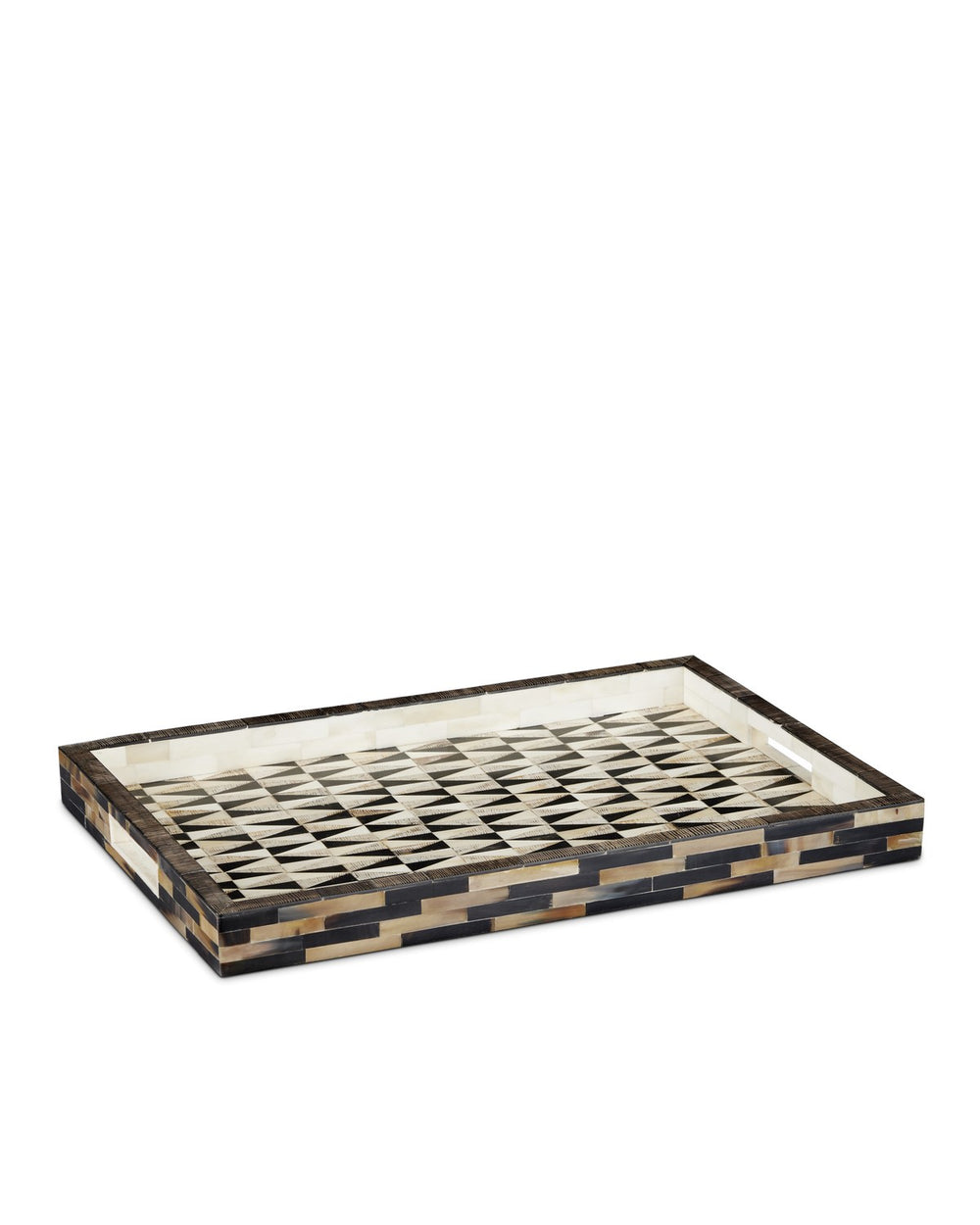 Currey and Company - Tray - Aldo - Natural/Black/White- Union Lighting Luminaires Decor