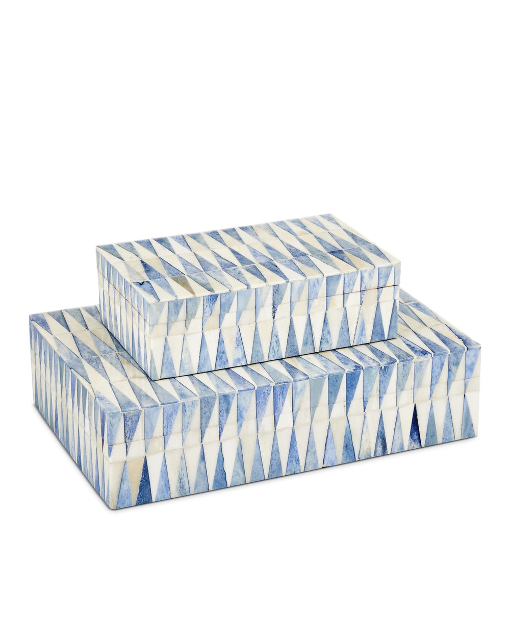 Currey and Company - Box Set of 2 - Nadene - Blue/White- Union Lighting Luminaires Decor