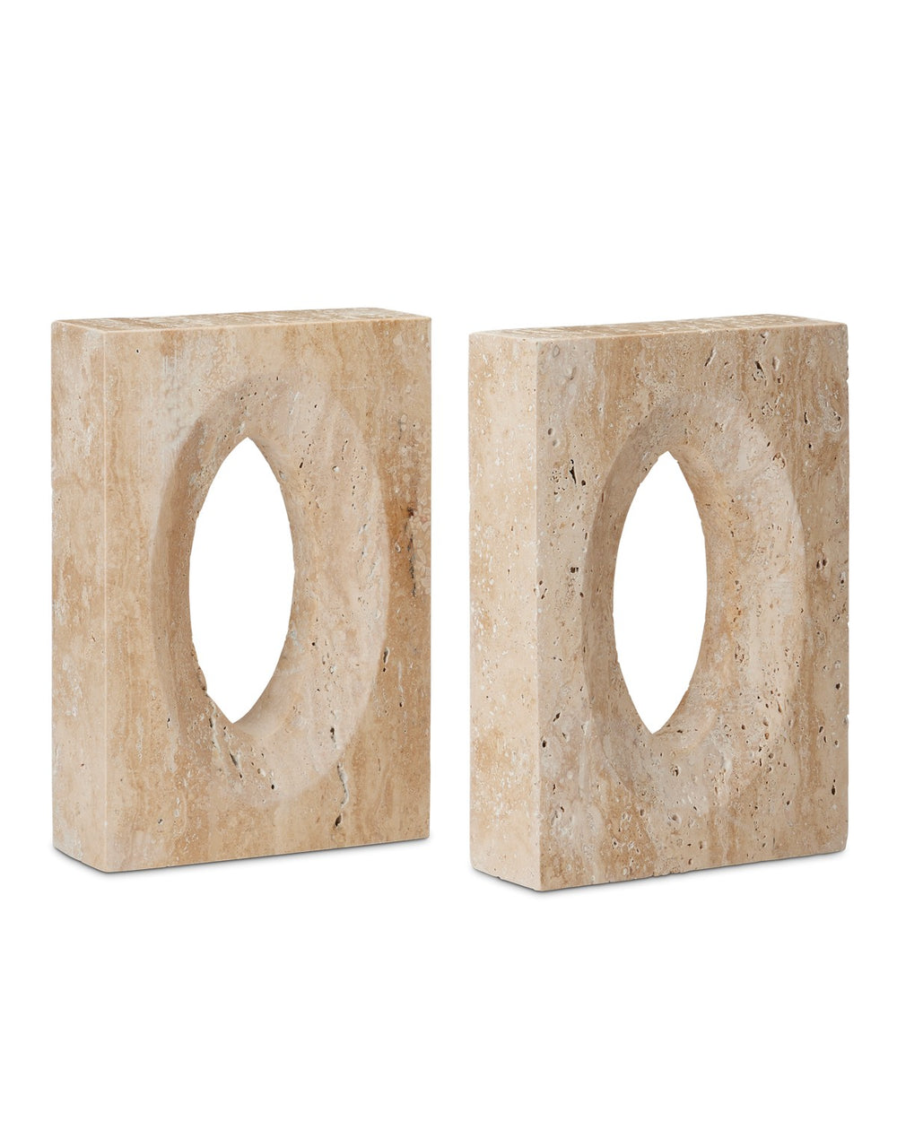 Currey and Company - Bookends Set of 2 - Demi - Natural- Union Lighting Luminaires Decor