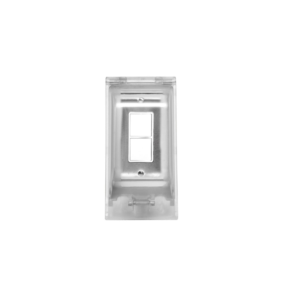 Eurofase Canada - Single Duplex Switch Weatherproof Flush Mount And Gang Box - Stainless Steel- Union Lighting Luminaires Decor