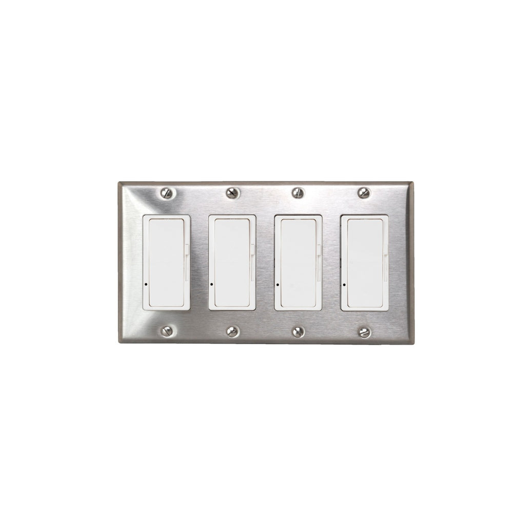 Eurofase Canada - On/Off Switch With Screwless Plate And Box - Stainless Steel- Union Lighting Luminaires Decor