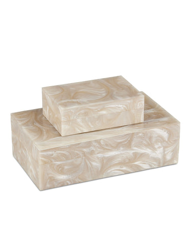 Currey and Company - Box Set of 2 - Perlas - Ivory/Natural- Union Lighting Luminaires Decor