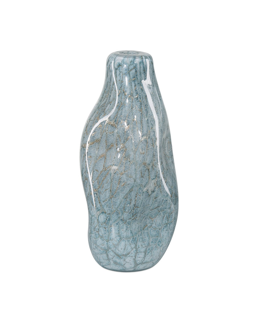 Currey and Company - Vase - Pale Blue/Gold- Union Lighting Luminaires Decor