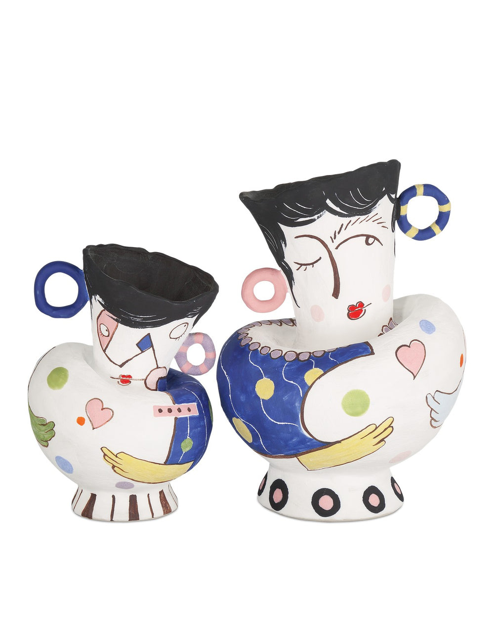 Currey and Company - Objects Set of 2 - Osamu - White/Multi-color- Union Lighting Luminaires Decor