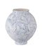 Currey and Company - Vase - Blue Zag - Blue/White- Union Lighting Luminaires Decor