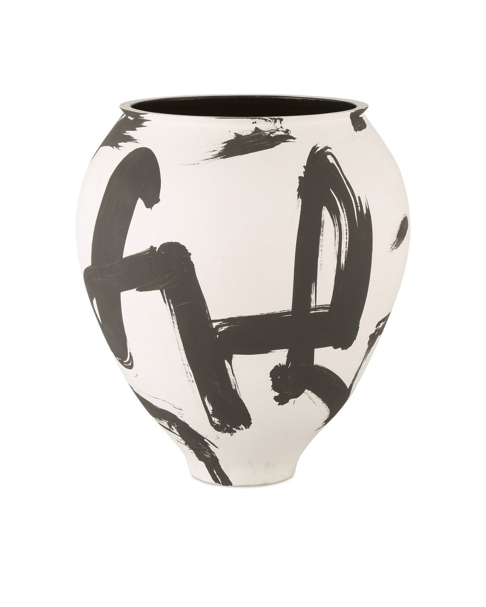 Currey and Company - Vase - Kenzo - Off-White/Black- Union Lighting Luminaires Decor