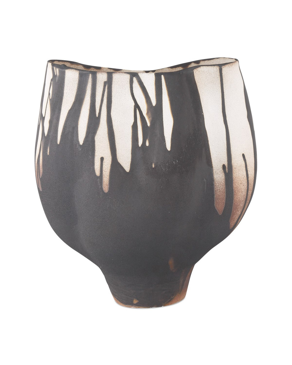 Currey and Company - Vase - Inoue - Black/Off-White- Union Lighting Luminaires Decor