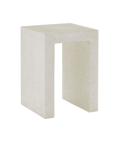 Currey and Company - Accent Table - Carson Collection - Ivory Terrazzo- Union Lighting Luminaires Decor