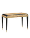Currey and Company - Writing Desk - Kallista - Taupe/Caviar Black/Polished Brass/Black- Union Lighting Luminaires Decor