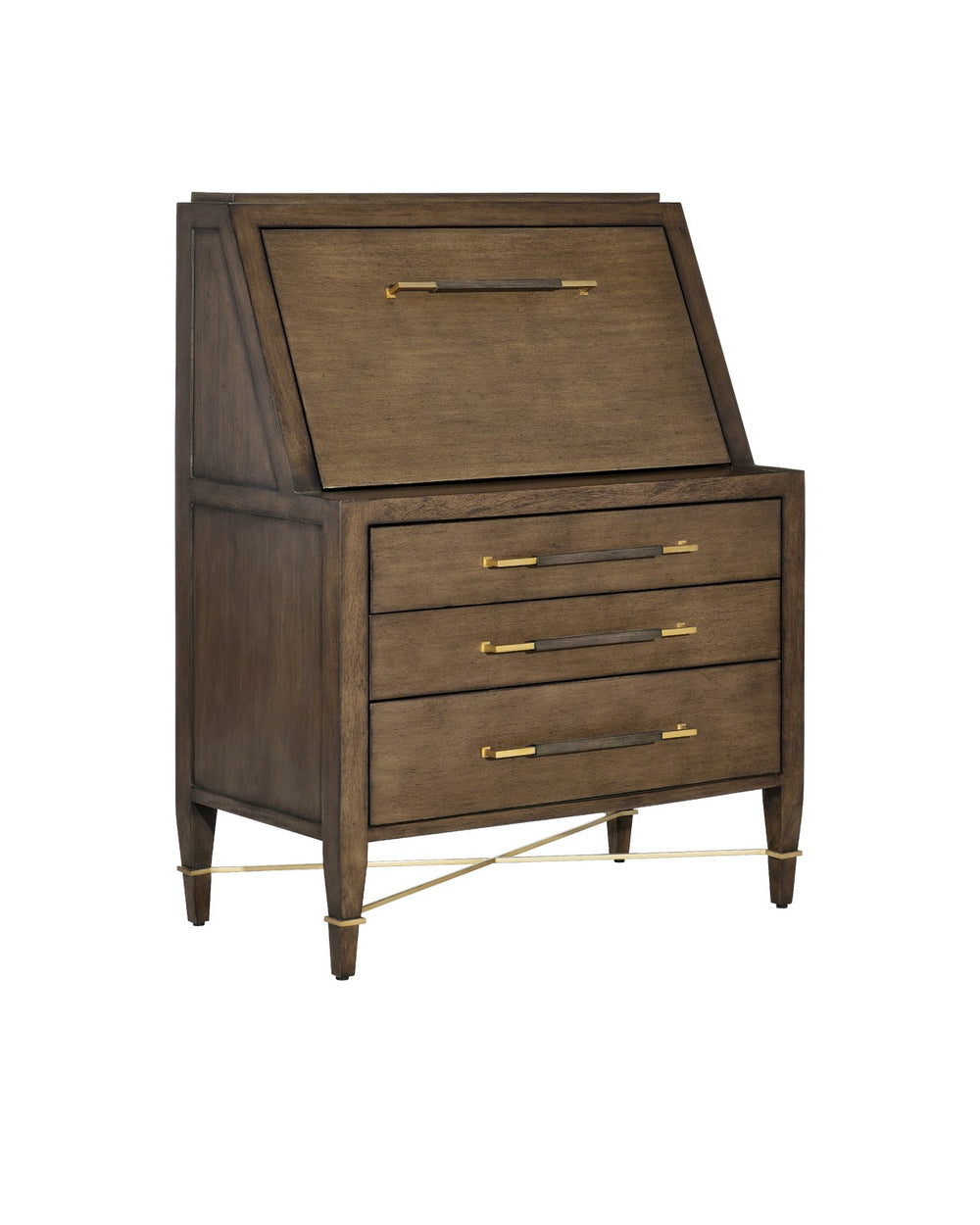 Currey and Company - Secretary Desk - Verona - Chanterelle/Champagne/Coffee- Union Lighting Luminaires Decor