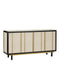 Currey and Company - Credenza - Deanna - Ivory/Black/Brushed Brass/Natural/Clear- Union Lighting Luminaires Decor