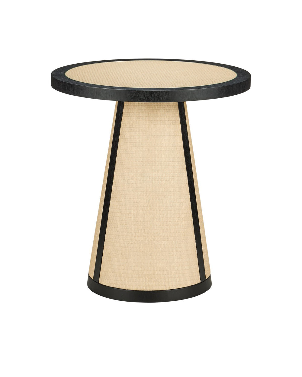 Currey and Company - Accent Table - Deanna - Ivory/Black/Clear- Union Lighting Luminaires Decor