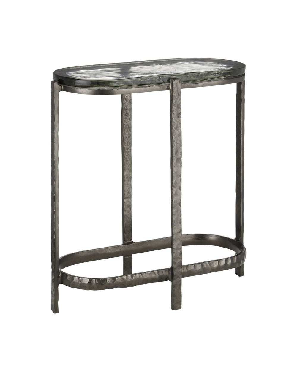 Currey and Company - Side Table - Acea - Graphite/Clear- Union Lighting Luminaires Decor