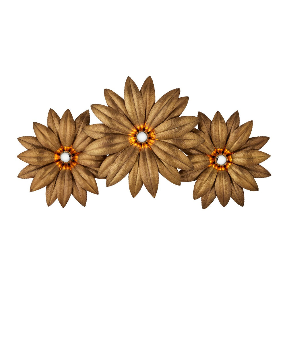 Currey and Company - Three Light Wall Sconce - Alithea - Antique Brass- Union Lighting Luminaires Decor
