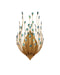 Currey and Company - Three Light Wall Sconce - Delphos - Contemporary Gold/Natural- Union Lighting Luminaires Decor