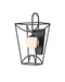 Currey and Company - One Light Wall Sconce - Rochefort - Black/White- Union Lighting Luminaires Decor
