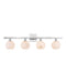 Currey and Company - Four Light Bath Bar - Polished Nickel/Natural- Union Lighting Luminaires Decor