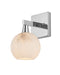 Currey and Company - One Light Wall Sconce - Bombelles - Polished Nickel/Natural- Union Lighting Luminaires Decor