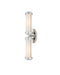 Currey and Company - Two Light Wall Sconce - Bowland - Polished Nickel/White- Union Lighting Luminaires Decor