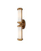 Currey and Company - Two Light Wall Sconce - Bowland - Antique Brass/White- Union Lighting Luminaires Decor