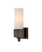 Currey and Company - One Light Wall Sconce - Bryce - Oil Rubbed Bronze/Frosted- Union Lighting Luminaires Decor