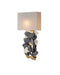 Currey and Company - One Light Wall Sconce - Moon Dust - Hiroshi Gray/Contemporary Gold Leaf/Contemporary Silver Leaf- Union Lighting Luminaires Decor