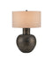 Currey and Company - One Light Table Lamp - Braille - Antique Brass- Union Lighting Luminaires Decor