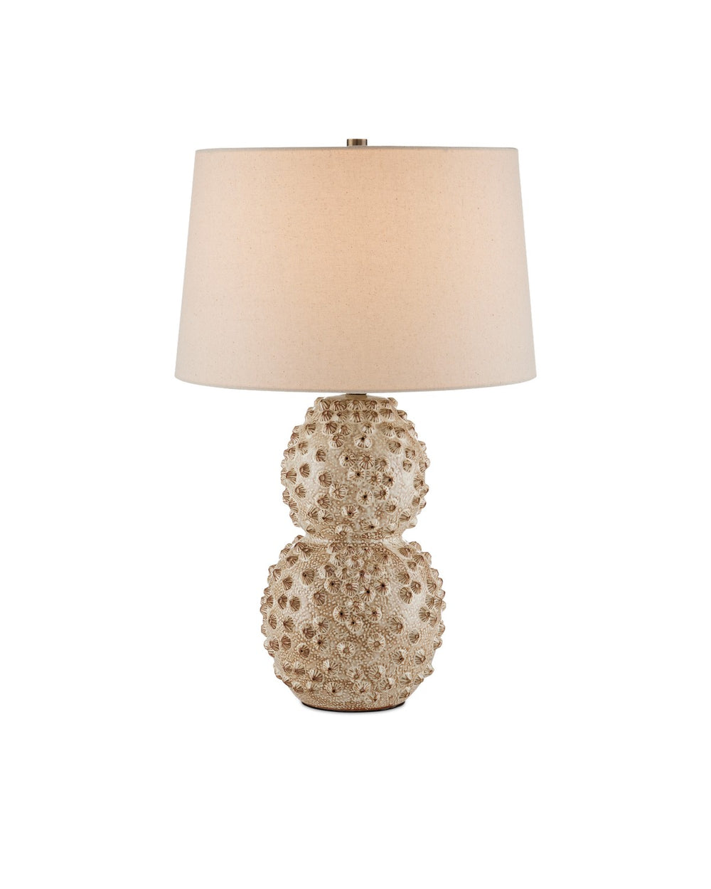 Currey and Company - One Light Table Lamp - Barnacle - Ivory/Brown- Union Lighting Luminaires Decor
