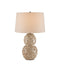 Currey and Company - One Light Table Lamp - Barnacle - Ivory/Brown- Union Lighting Luminaires Decor
