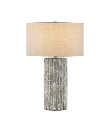 Currey and Company - One Light Table Lamp - Dark Gray/Off-White- Union Lighting Luminaires Decor