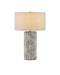 Currey and Company - One Light Table Lamp - Dark Gray/Off-White- Union Lighting Luminaires Decor