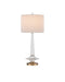 Currey and Company - One Light Table Lamp - Anton - Clear/Antique Brass- Union Lighting Luminaires Decor
