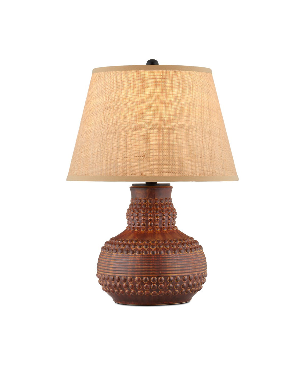 Currey and Company - One Light Table Lamp - Atamo - Dark Brown- Union Lighting Luminaires Decor