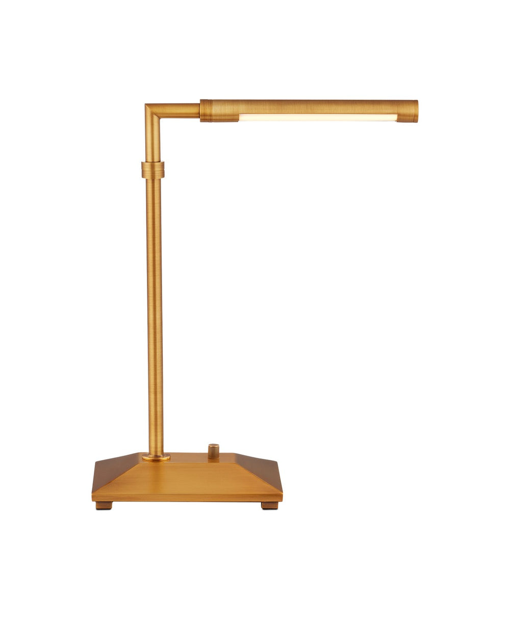 Currey and Company - One Light Desk Lamp - Autrand Collection - Antique Brass- Union Lighting Luminaires Decor