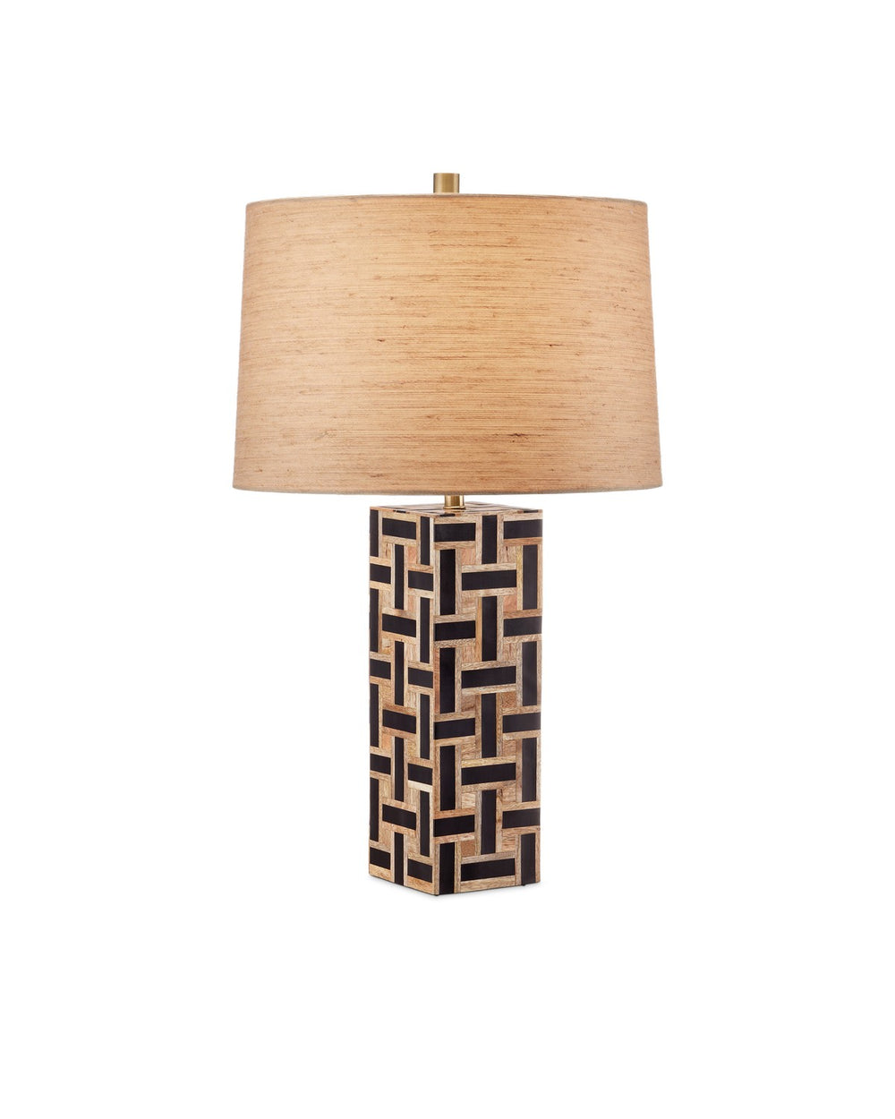 Currey and Company - One Light Table Lamp - Aarna Collection - Natural/Black- Union Lighting Luminaires Decor