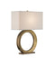 Currey and Company - One Light Table Lamp - Cercle - Dark Antique Brass- Union Lighting Luminaires Decor