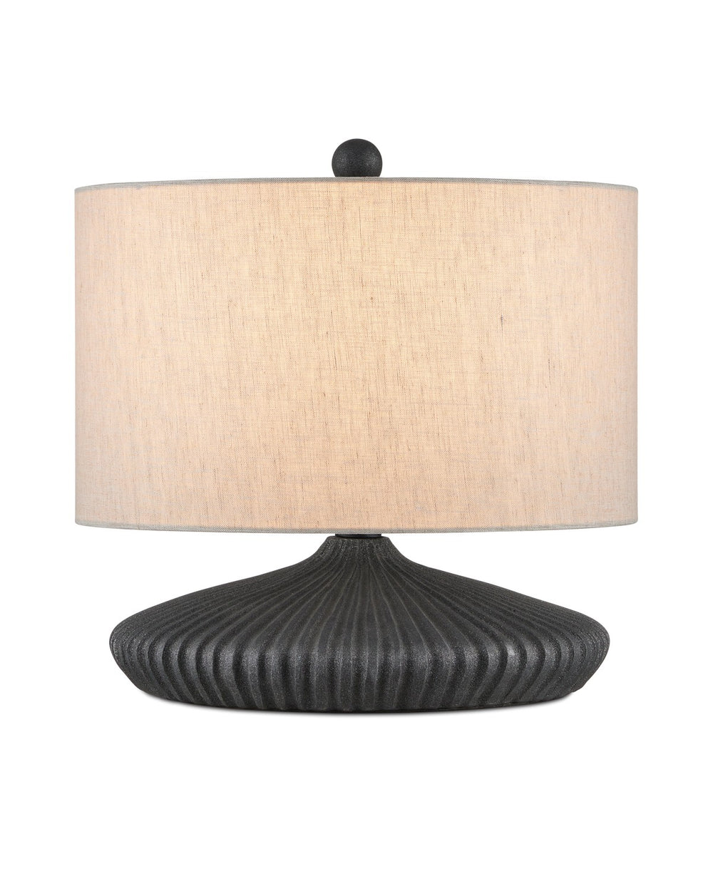 Currey and Company - One Light Table Lamp - Mythmaker - Black Granite- Union Lighting Luminaires Decor