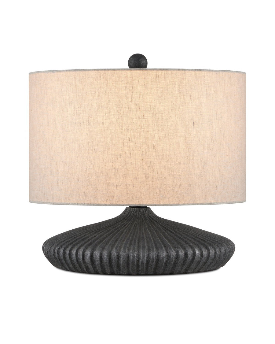 Currey and Company - One Light Table Lamp - Mythmaker - Black Granite- Union Lighting Luminaires Decor