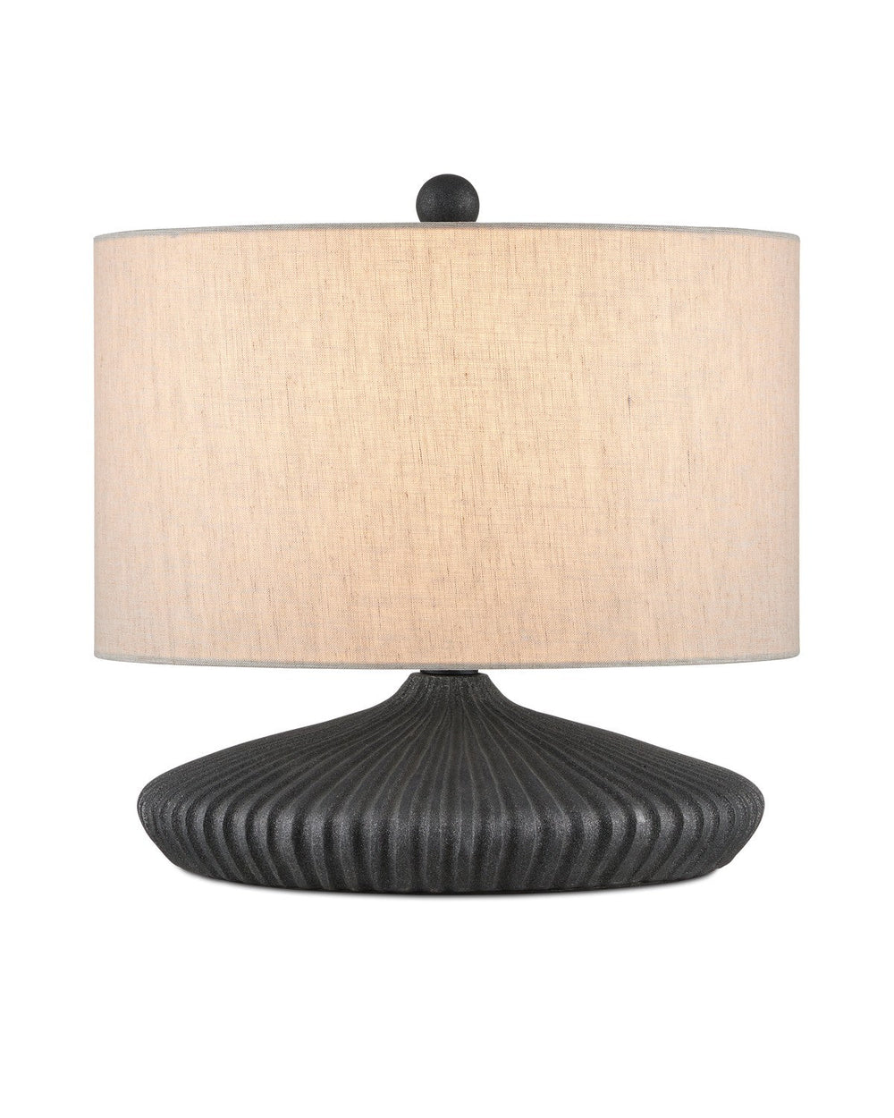 Currey and Company - One Light Table Lamp - Mythmaker - Black Granite- Union Lighting Luminaires Decor
