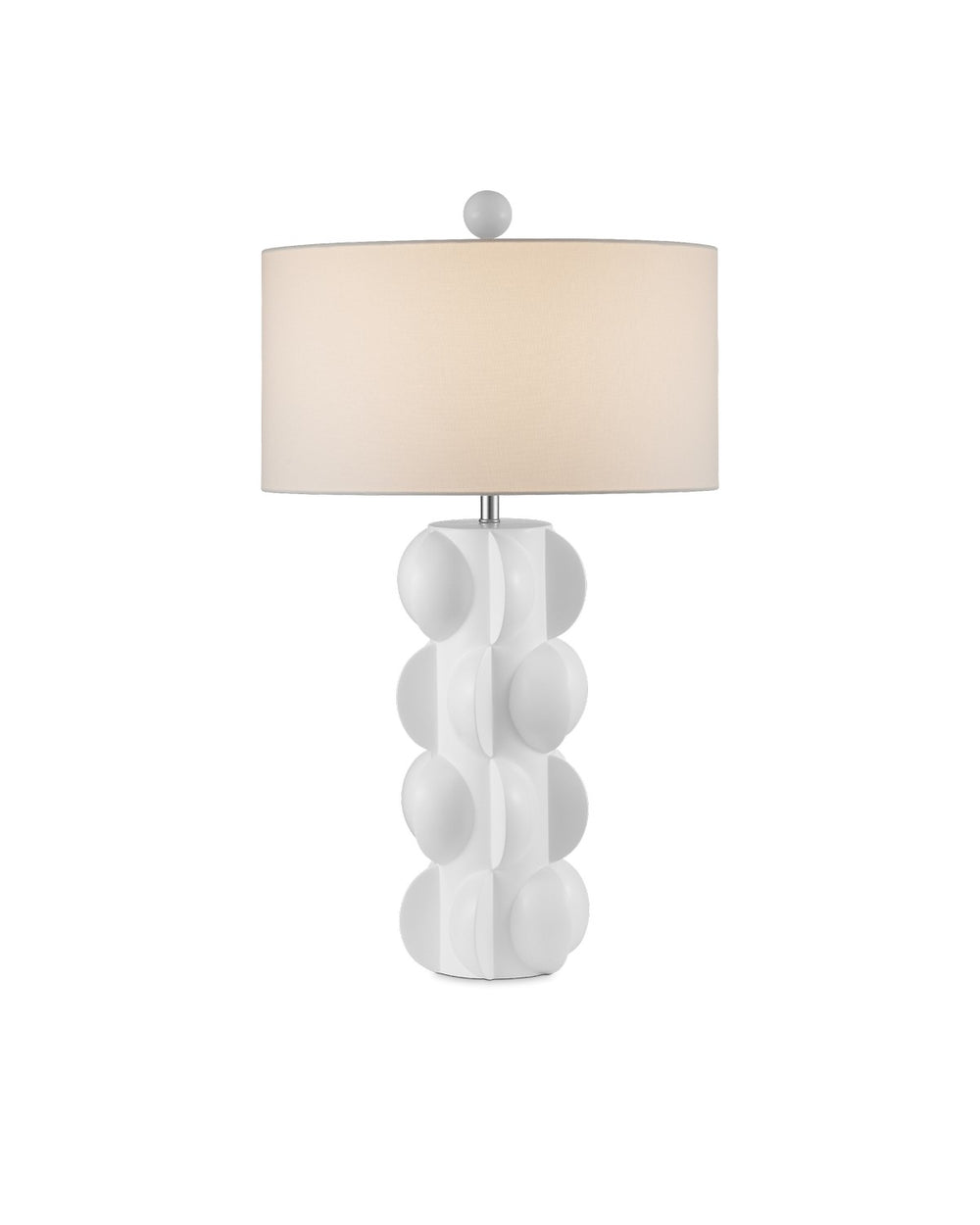 Currey and Company - One Light Table Lamp - Salizzole Table Lamp - White- Union Lighting Luminaires Decor