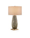 Currey and Company - One Light Table Lamp - Water-borne - Forest Reactive/Antique Brass- Union Lighting Luminaires Decor