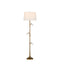 Currey and Company - One Light Floor Lamp - Piaf Collection - Antique Brass- Union Lighting Luminaires Decor