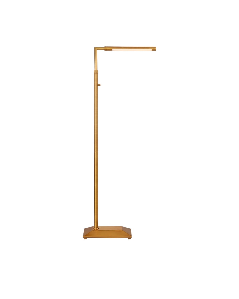 Currey and Company - One Light Floor Lamp - Autrand Collection - Antique Brass- Union Lighting Luminaires Decor