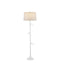 Currey and Company - One Light Floor Lamp - Piaf Collection - Gesso White- Union Lighting Luminaires Decor