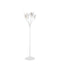 Currey and Company - Six Light Floor Lamp - Snowflower Collection - Gesso White- Union Lighting Luminaires Decor