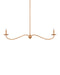 Currey and Company - Two Light Chandelier - Saxon - Natural/Saddle Tan- Union Lighting Luminaires Decor
