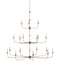 Currey and Company - 18 Light Chandelier - Nottaway - Pyrite Bronze- Union Lighting Luminaires Decor