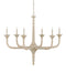 Currey and Company - Six Light Chandelier - Aleister - Sandstone- Union Lighting Luminaires Decor